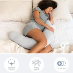 Doomoo Voedingskussen Twisty 2-in-1 - Petals Latte