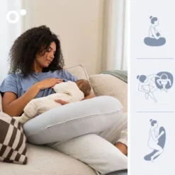 Doomoo Voedingskussen Twisty 2-in-1 - Petals Latte