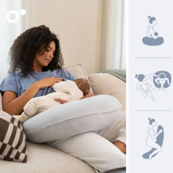 Doomoo Voedingskussen Twisty 2-in-1 - Petals Latte