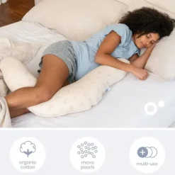 Doomoo Voedingskussen Twisty 2-in-1 - Petals Latte