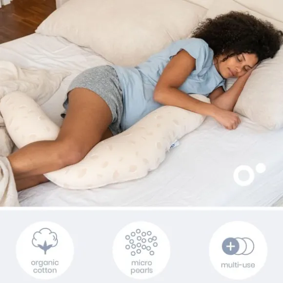 Doomoo Voedingskussen Twisty 2-in-1 - Petals Latte