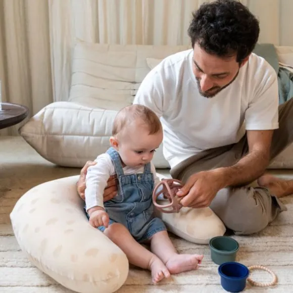 Doomoo Voedingskussen Twisty 2-in-1 - Petals Latte