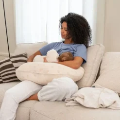 Doomoo Voedingskussen Twisty 2-in-1 - Petals Latte