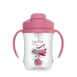 Dr. Brown's Eerste Rietjesbeker Roze 270 ml