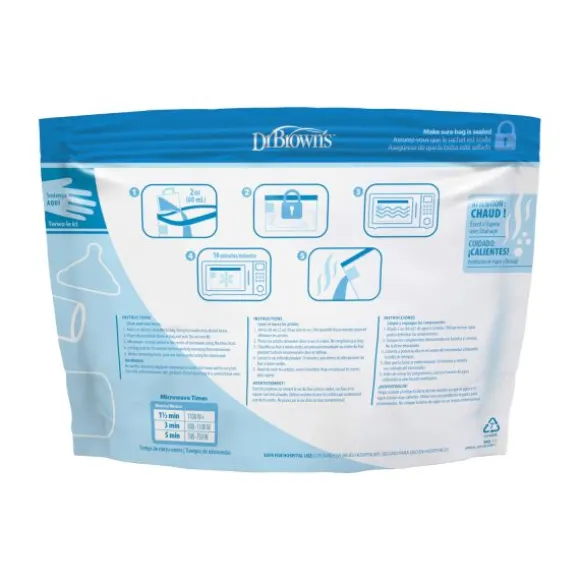 Dr. Brown's Magnetron Sterilisatiezakjes 5 Stuks
