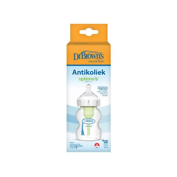 Dr. Brown's Options+ Anti-colic Brede Halsfles 150 ml
