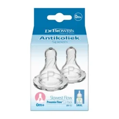 Dr. Brown's Prematuurspeen Standaard- & Prematuurfles