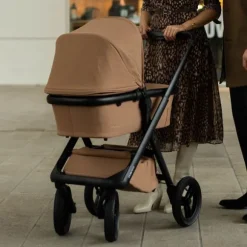 Dubatti One E6 Kinderwagen Dark Brown / Walnut Brown | Dubatti by Römer Autostoeltje Babysafe Pro | Vario Base 5Z