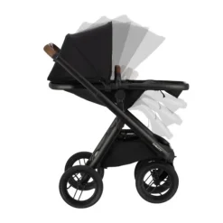 Dubatti One E6 Kinderwagen Dark Brown / Walnut Brown | Dubatti by Römer Autostoeltje Babysafe Pro | Vario Base 5Z
