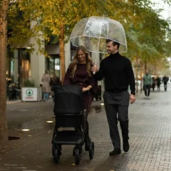 Dubatti One E6 Kinderwagen Dark Brown / Walnut Brown | Dubatti by Römer Autostoeltje Babysafe Pro | Vario Base 5Z