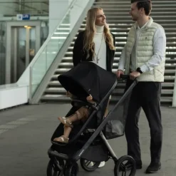 Dubatti One E6 Kinderwagen Dark Brown / Walnut Brown | Dubatti by Römer Autostoeltje Babysafe Pro | Vario Base 5Z