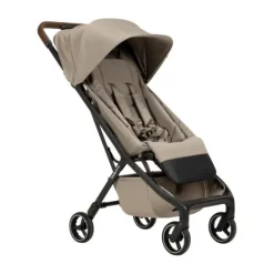 Dubatti Smart Buggy - E2 - Brown / Taupe | Regenhoes Buggy | Summer Seatliner | Bumper Bar Zwart