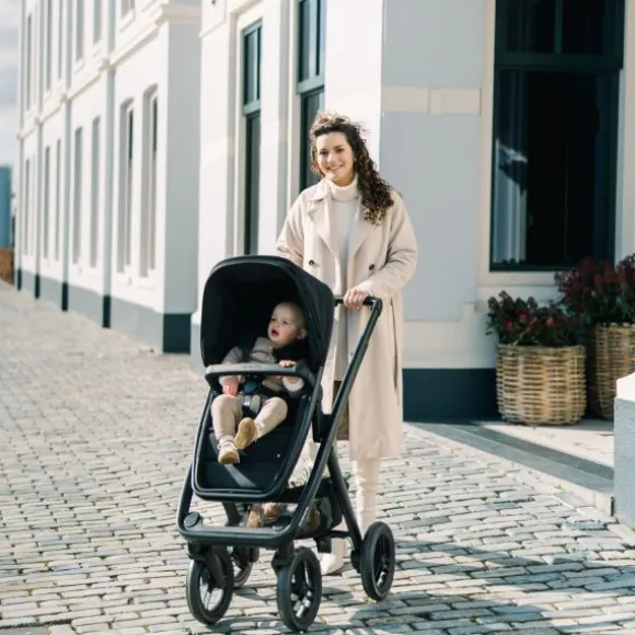Dubatti Two E2 Kinderwagen Bundel - Pitch Black / Black / Black