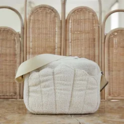 Elodie Details Crossbody Bag – Bouclé – White