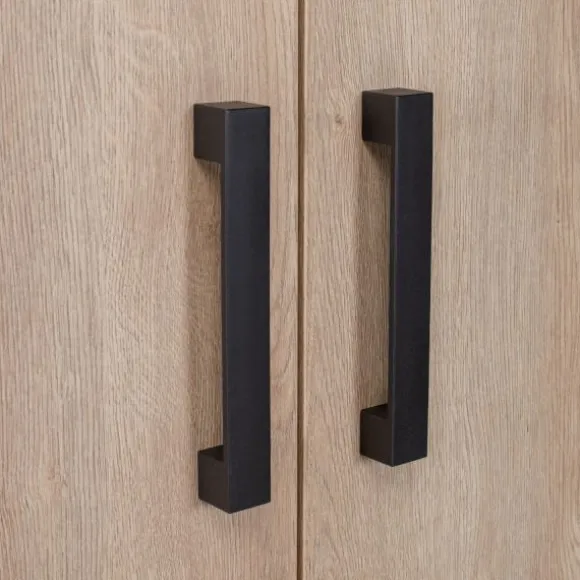 Europe Baby Nova Kledingkast 2-Deurs Zwart Eiken