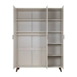 Europe Baby Olivia II Ledikant 60 x 120 cm - Oatmeal / Walnoot - Retro