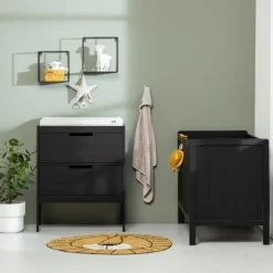 Europe Baby Ralph II Babybed Mat Zwart 60 x 120 cm