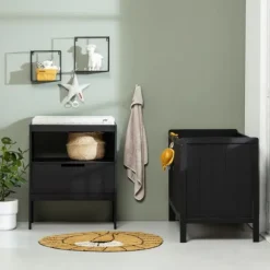 Europe Baby Ralph II Babybed Mat Zwart 60 x 120 cm