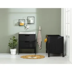 Europe Baby Ralph II Babybed Mat Zwart 60 x 120 cm