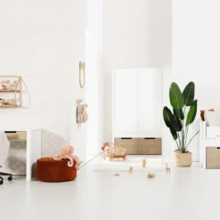 Europe Baby Ralph Kinderkamer Wit / Accent Hout Look | Bed 90 x 200 cm + Bureau