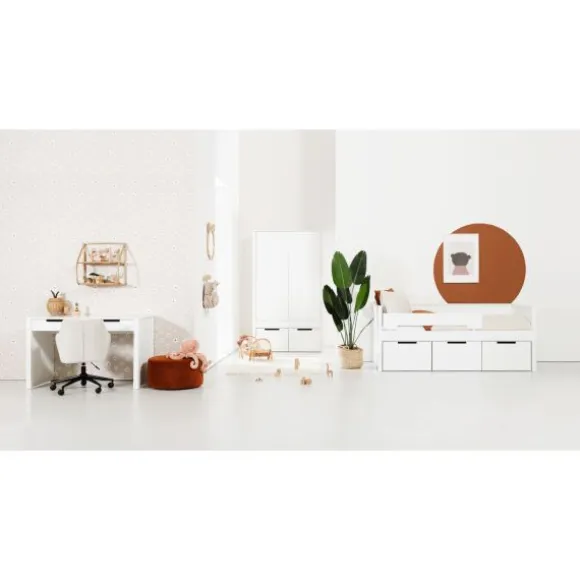 Europe Baby Ralph Kinderkamer Wit | Bed 90 x 200 cm + Bureau