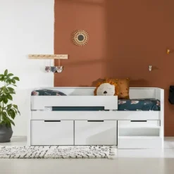 Europe Baby Ralph Kinderkamer Wit | Bed 90 x 200 cm + Bureau