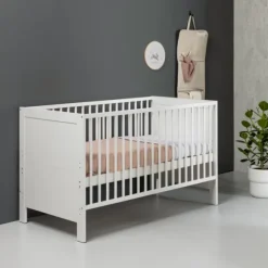 Europe Baby Sarah Babykamer Wit | Bed 70 x 140 cm + Commode