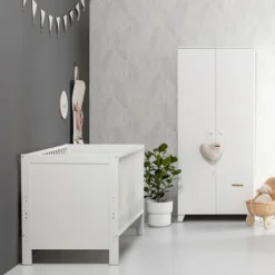 Europe Baby Sarah Babykamer Wit | Bed 70 x 140 cm + Commode