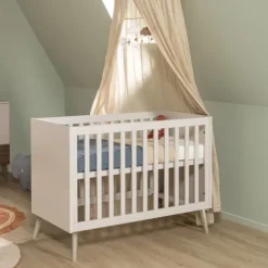 Europe Baby Sev Babykamer Oatmeal/Oatmeal | Ledikant 60 x 120 + Commode