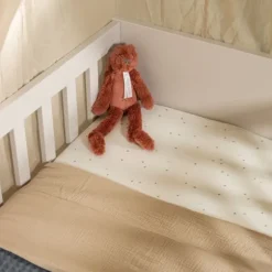 Europe Baby Sev Babykamer Oatmeal/Walnoot | Ledikant 60x120 + Commode