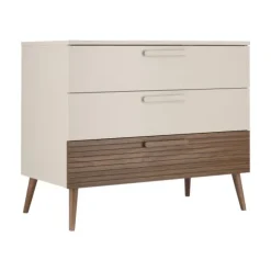 Europe Baby Sev Commode - Oatmeal/Walnoot