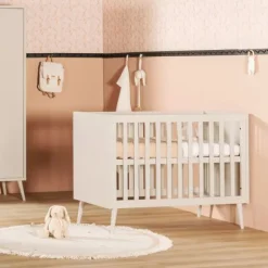 Europe Baby Sterre Babybed - 60 x 120 cm - Oatmeal / Oatmeal