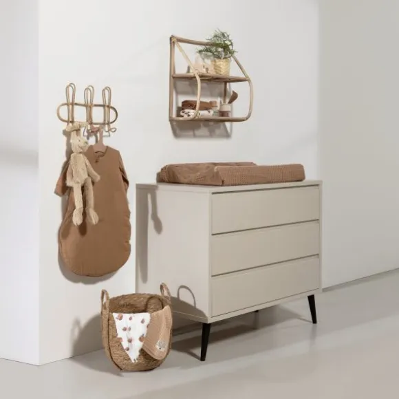 Europe Baby Sterre Commode - Oatmeal / Zwart