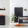 Europe Baby Vittoria III Babykamer Zwart | Bed 70 x 140 cm + Commode