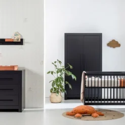 Europe Baby Vittoria III Kledingkast 2-Deurs Zwart