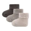 Ewers Uni / Strepen Baby Sokken Grijs Mt. One