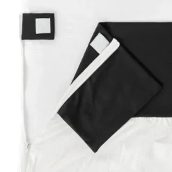 Fedde & Kees Nunki Wieglaken Zwart / Off White 40 x 80/90 cm