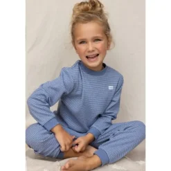 Feetje Wafel Pyjama - Mt. 98 - Blue melange
