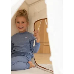 Feetje Wafel Pyjama - Mt. 98 - Blue melange