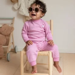 Feetje Wafel Pyjama Roze Melee Mt. 62