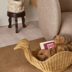 Ferm Living Gevlochten Opbergmand Vogel - Natural