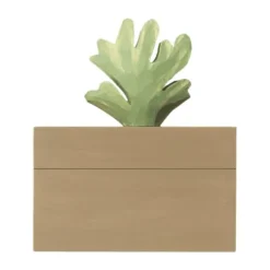 Ferm Living Harbour Box - Coral - Mistletoe/Tan