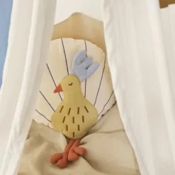 Ferm Living kussen Pauw - Silver Fern/Undyed