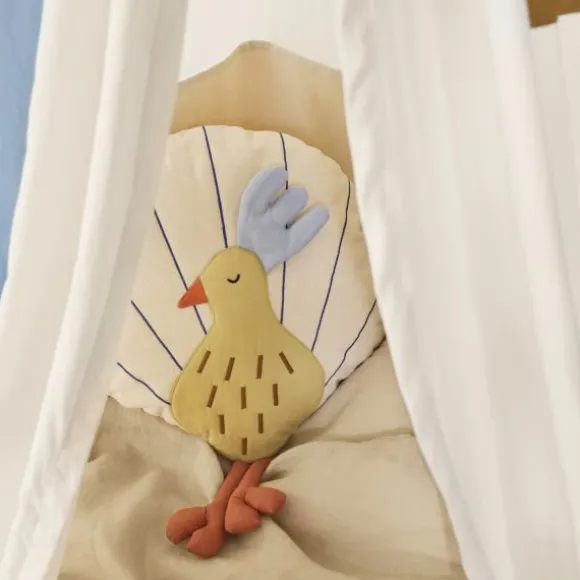 Ferm Living kussen Pauw - Silver Fern/Undyed