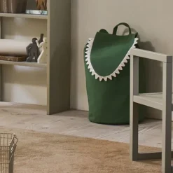 Ferm Living Opbergmand Krokodil - Artichoke Green