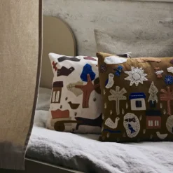 Ferm Living Village Kussen - Off-White