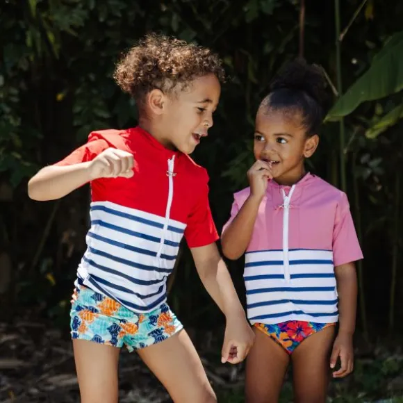 Floatee Anti-Verdrinking T-shirt Korte Mouwen - 3 Jaar - Roze