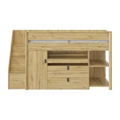 Gami Alika Combibed - 90x200 cm - Ambachtelijk Eikenhout