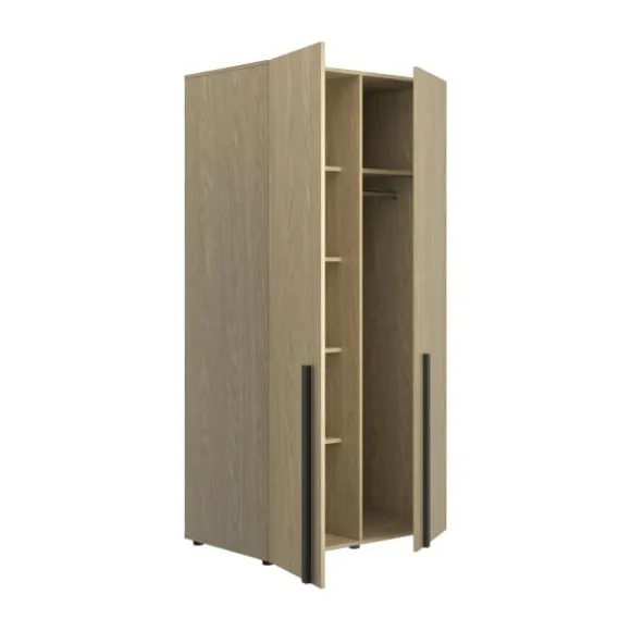 Gami Nael Kledingkast - Rookwood Eik - 2-Deurs