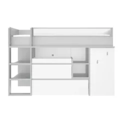 Gautier Dimix Ultracompacte Hoogslaper - 90 x 200 cm - Gestructureerd Eikenhout